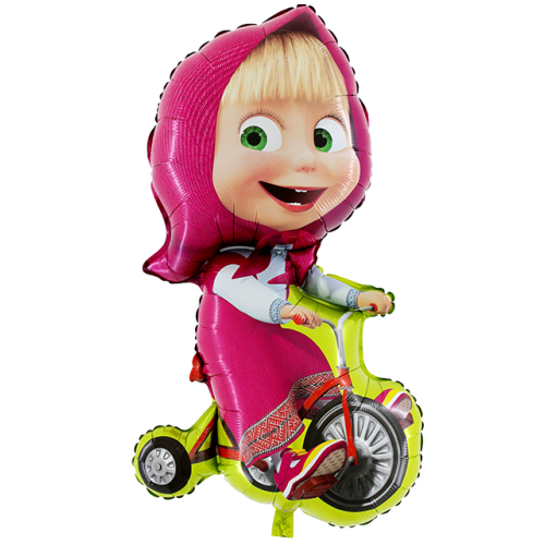 Balón Máša na bicykli
