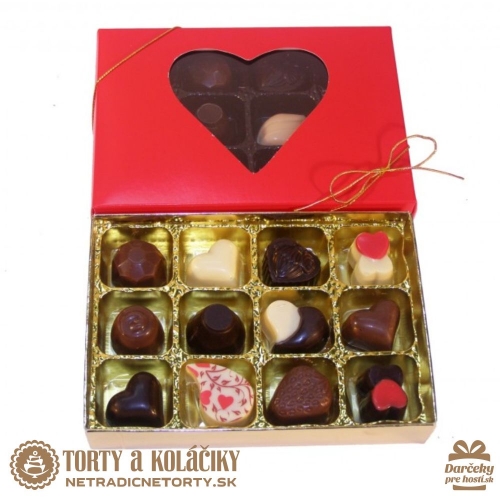 Bonboniera Valentínka malá - Čokoláda pre zaľúbených