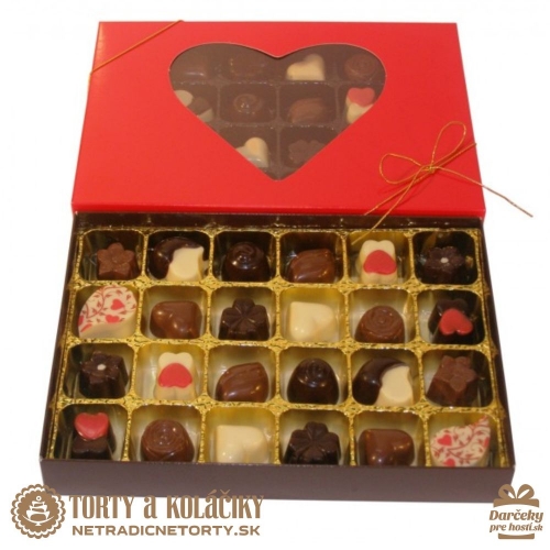 Bonboniéra Valentínka veľká - Čokoláda pre zaľúbených