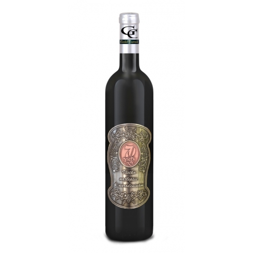 70 Rokov Darčekové víno Červené Kovová etiketa