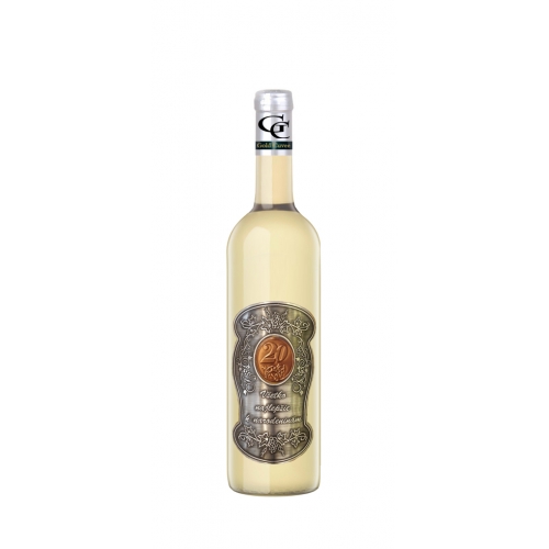 20 Rokov Darčekové víno Biele Kovová etiketa