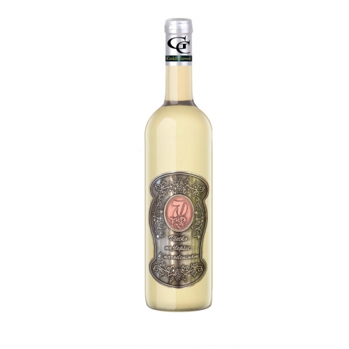 70 Rokov - Darčekové Biele so zlatom  0,7  Kovová etiketa - Biele víno - kovová etiketa
