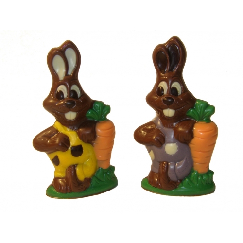 Zajac s mrkvou - Čokoládové figúrky