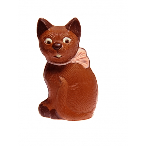 Mačka s mašľou - Čokoládové figúrky