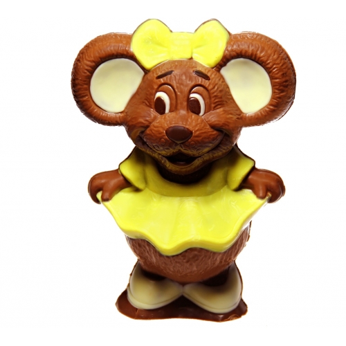 Myšiačka s mašľou - Čokoládové figúrky