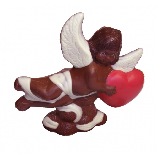 Amor so srdcom - Čokoládové figúrky