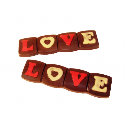 Čokoládová tablička LOVE - Čokoládové figúrky
