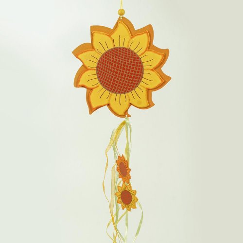 Záves slnečnica jeseň - 47x17x1 cm - Jesenné dekorácie