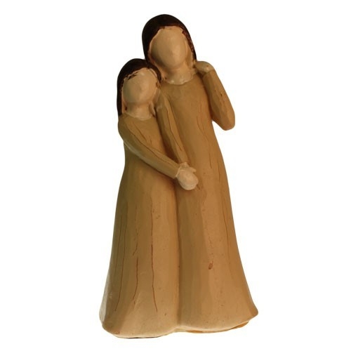 Veľký Anjel - Anjel & Sestra - Vianočná keramika