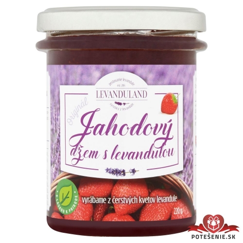 Jahodový džem s levanduľou - Levanduľové džemy