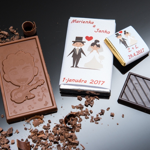 Svadobná čokoládka malá SCM03
