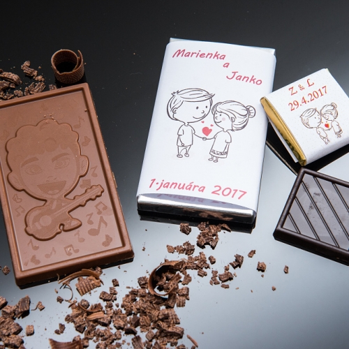 Svadobná čokoládka malá SCM23 - Svadobné čokoládky