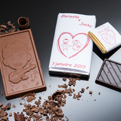 Svadobná čokoládka malá SCM30 - Svadobné čokoládky