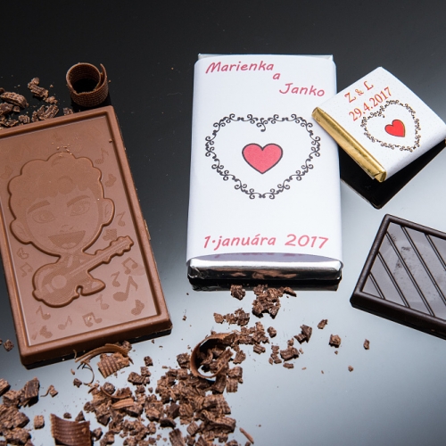 Svadobná čokoládka malá SCM34 - Svadobné čokoládky
