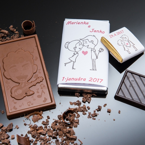Svadobná čokoládka malá SCM46 - Svadobné čokoládky