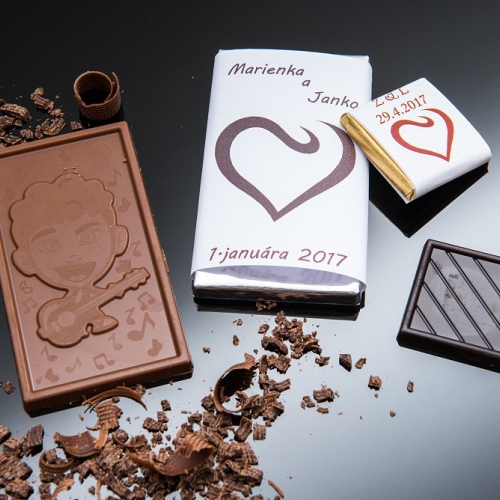 Svadobná čokoládka malá SCM450 - Svadobné čokoládky