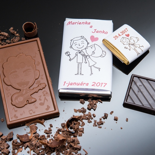 Svadobná čokoládka malá SCM53 - Svadobné čokoládky