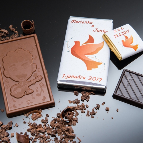 Svadobná čokoládka malá SCM61 - Svadobné čokoládky