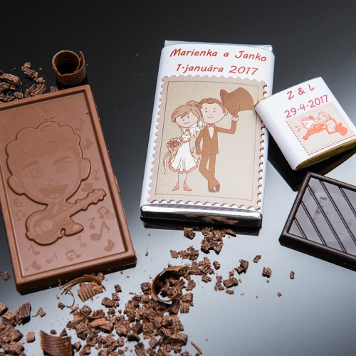 Svadobná čokoládka malá SCM68 - Svadobné čokoládky
