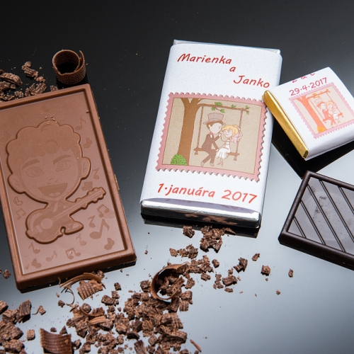 Svadobná čokoládka malá SCM70 - Svadobné čokoládky