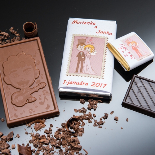 Svadobná čokoládka malá SCM71 - Svadobné čokoládky
