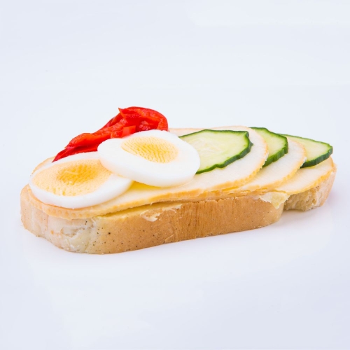 Obložený chlebík syrový - Obložené chlebíky