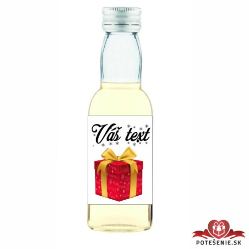 Vianočná mini fľaštička alkoholu VF002