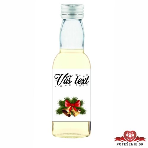Vianočná mini fľaštička alkoholu VF003