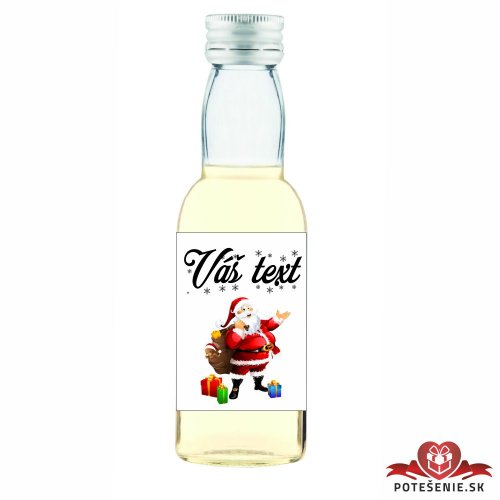 Vianočná mini fľaštička alkoholu VF004