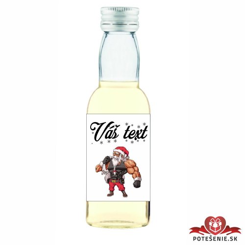 Vianočná mini fľaštička alkoholu VF015
