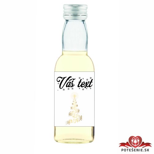 Vianočná mini fľaštička alkoholu VF016