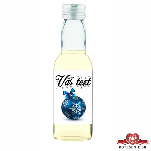 Vianočná mini fľaštička alkoholu VF020