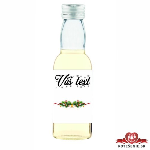 Vianočná mini fľaštička alkoholu VF023
