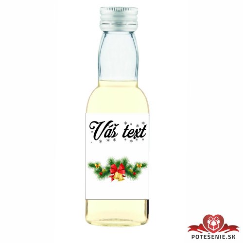 Vianočná mini fľaštička alkoholu VF024