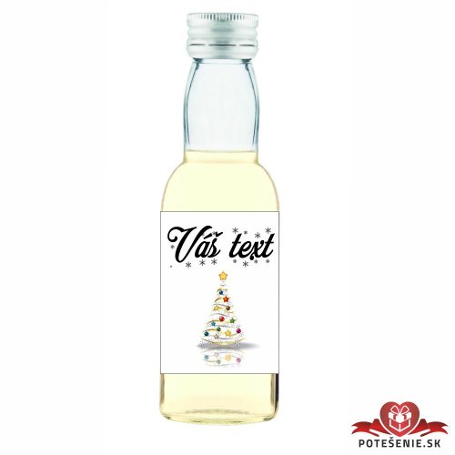 Vianočná mini fľaštička alkoholu VF031