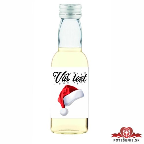 Vianočná mini fľaštička alkoholu VF038