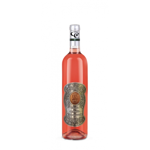 18 rokov Darčekové víno ružové - kovová etiketa