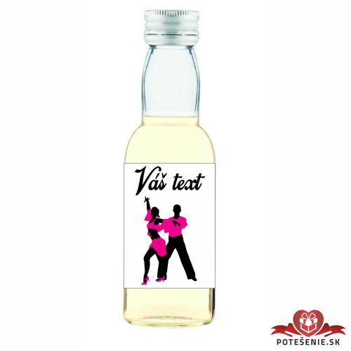 Plesová mini fľaštička alkoholu, motív P021 - Plesové mini fľaštičky