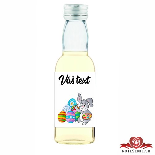 Veľkonočná mini fľaštička s alkoholom, motív V051
