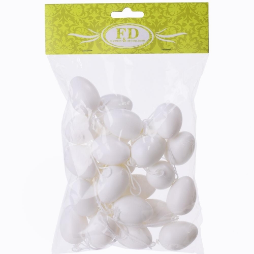 Vajíčka biele 4cm 24ks