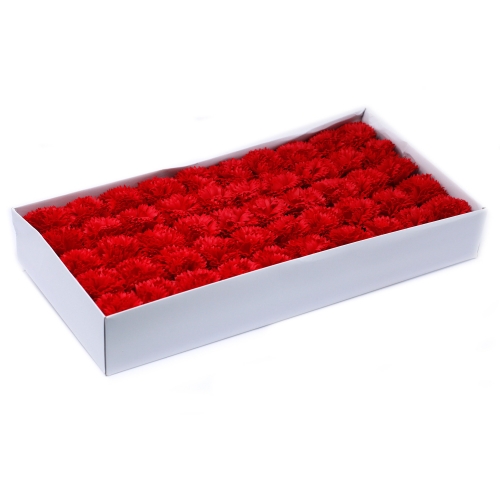 Mydlové kvety - karafiát - červená