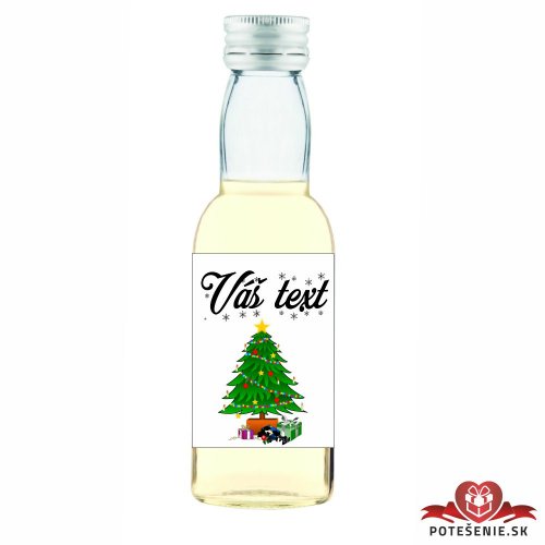 Vianočná mini fľaštička alkoholu VF120 - Vianočné mini fľaštičky