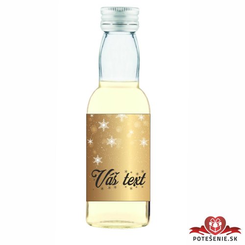 Vianočná mini fľaštička alkoholu VF155 - Vianočné mini fľaštičky