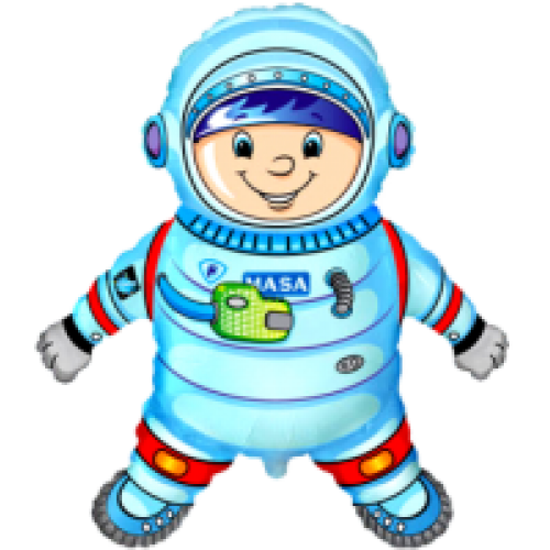 Balón Kozmonaut modrý