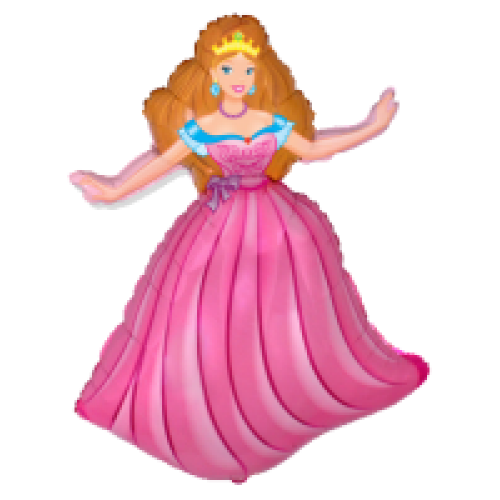 Balónik Princezná ružový - 35cm