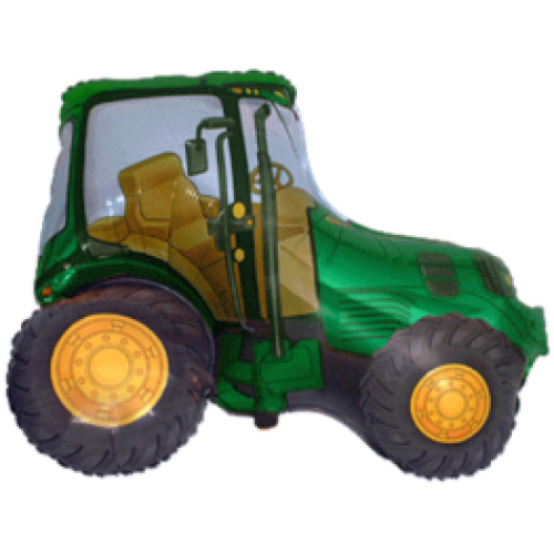 Balónik traktor zelený