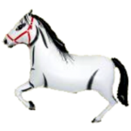 Balón Kôň biely 71-91 cm héliový - Balóny zvieratká