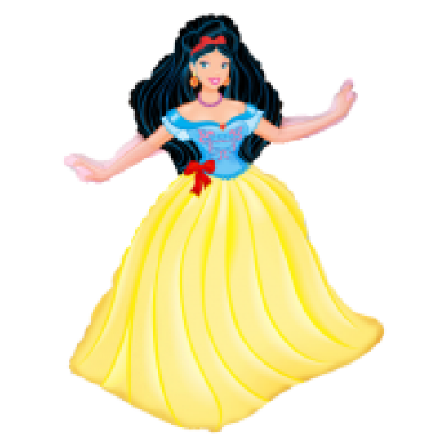 Balón Princezná žltá 71-91 cm héliový