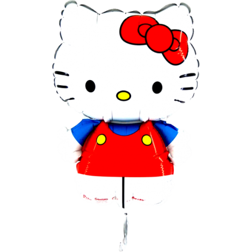 Balónik Hello Kitty č. mašľa - 35cm