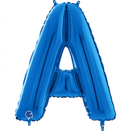Balón písmeno A modré 66 cm - Písmená modré